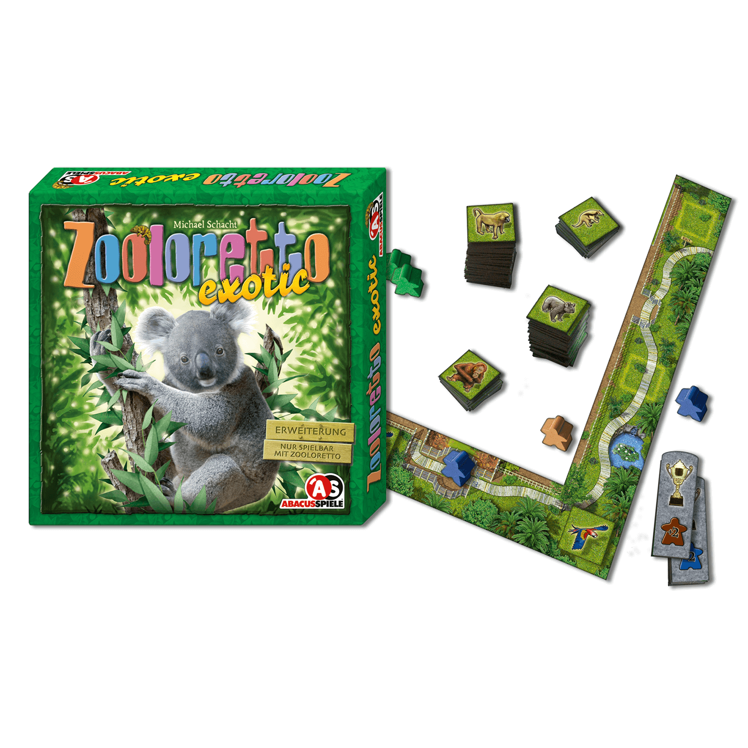 Abacus 6121 Zooloretto Würfelspiel - Gioco Da Tavolo Dei Dadi Sullo Zoo - Versione Tedesca Per Famiglie
