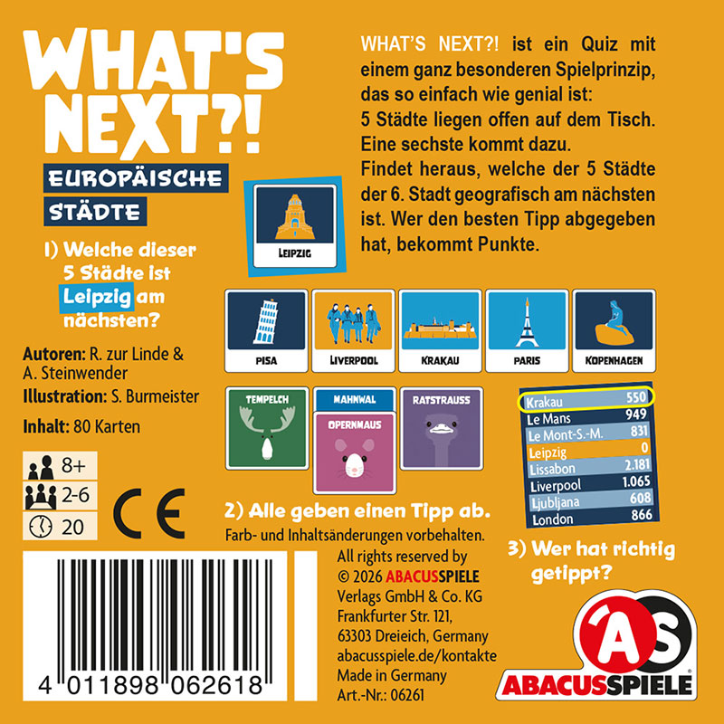 What's Next?! – Europäische Städte – Bild 2